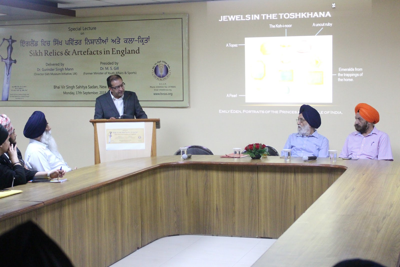 Sikh Relics and artefacts in the UK lecture in Delhi