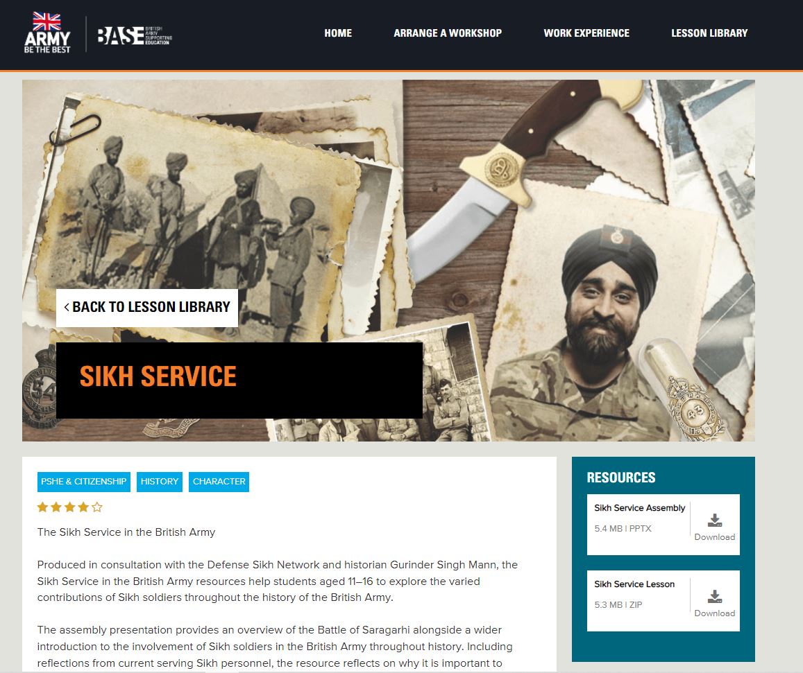 Sikhs in the Indian Army Resource