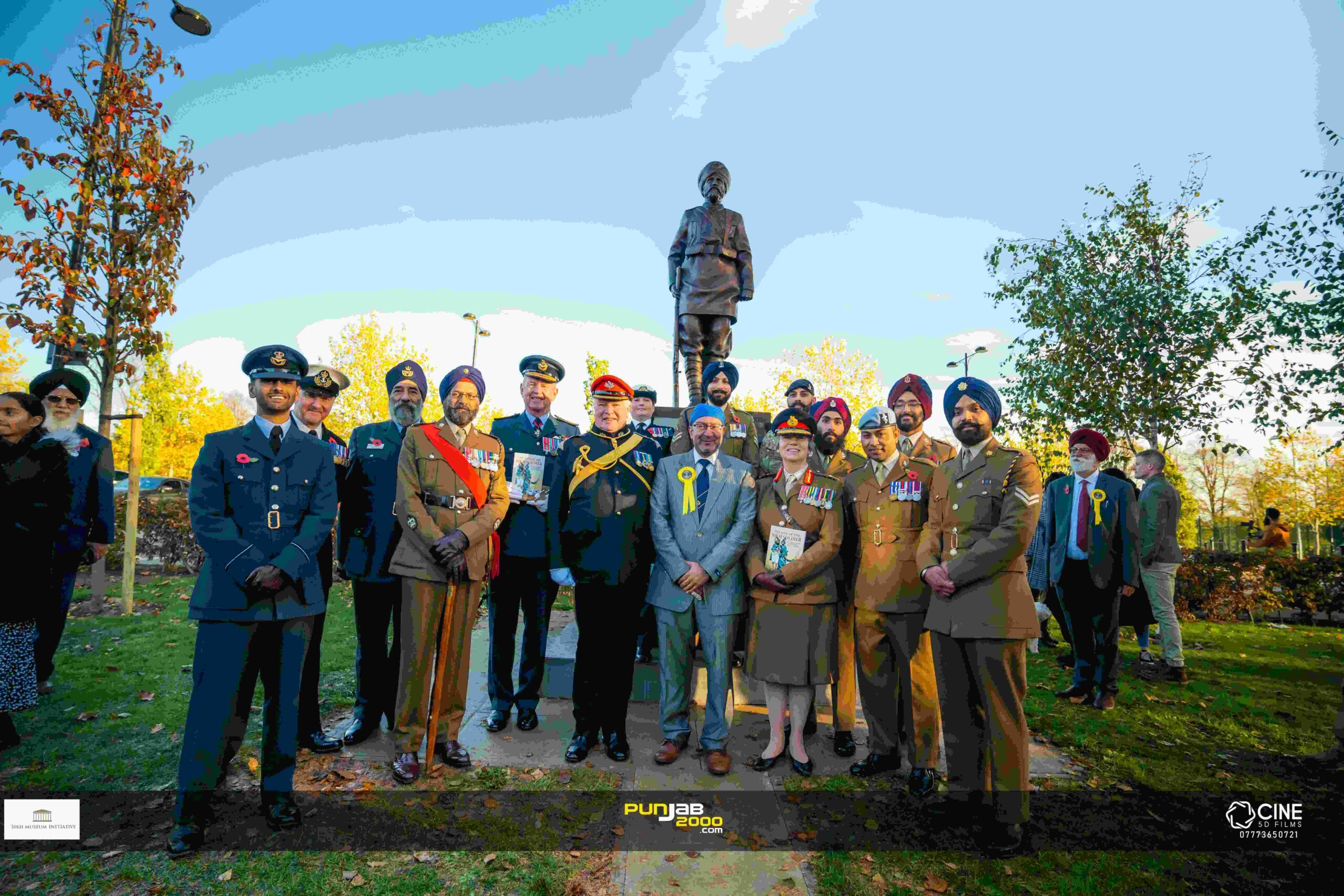 Unveiling of the Sikh Troops Memorial