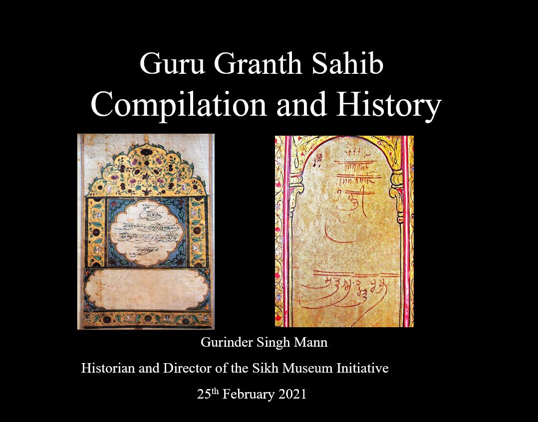 Formation of the Sikh and Christian Scriptures