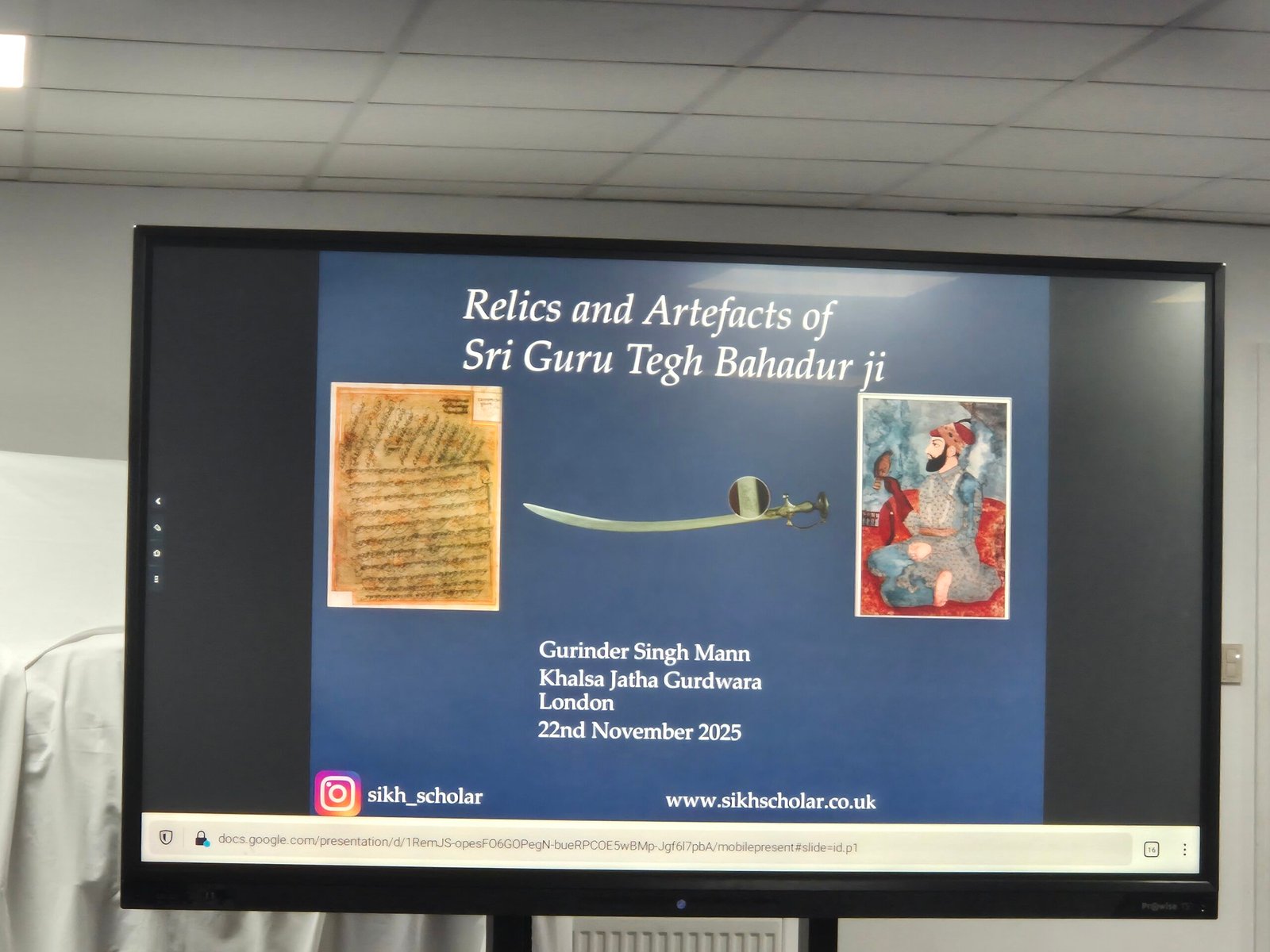 Relics and Artefacts of Sri Guru Tegh Bahadur Ji